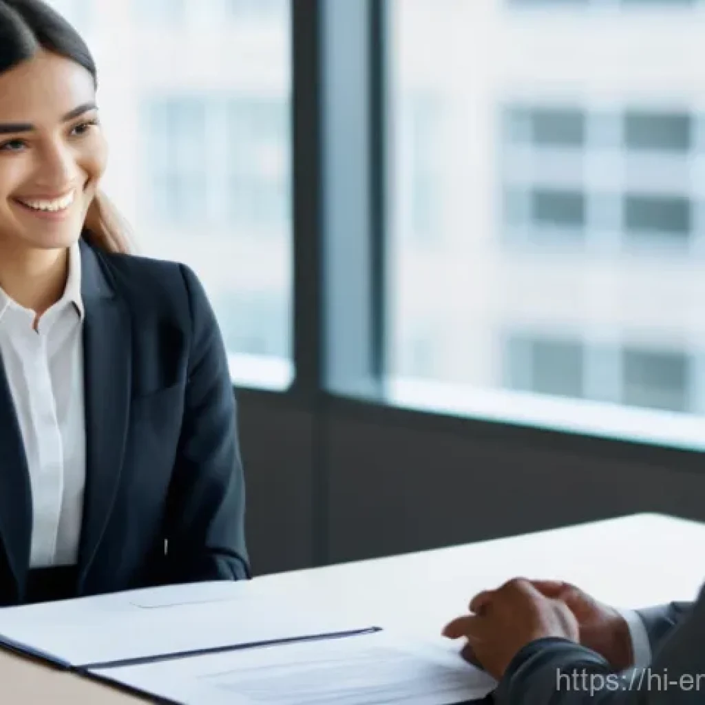 감정전이와 심리적 저항 - **Prompt:** A young professional woman, dressed in smart business attire, sits across a desk from he...